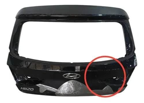 Tampa Traseira Hyundai Hb20 20/22 Original (recuperada) Preto