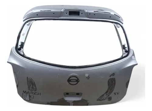 Tampa Traseira Recuperavel Nissan March 2015/2020 Cinza