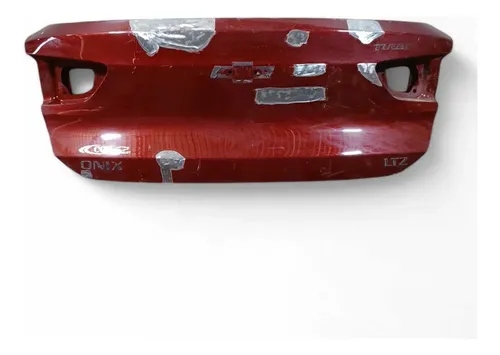 Tampa Traseira Recuperavel Gm Onix Sedan Plus 2020 2021 Vermelho