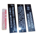 Conjunto Placas De Informação Diplomata Nielson