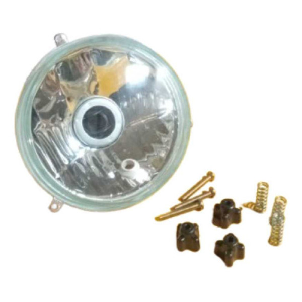Farol Bloco Ot. 145 Mm  Lente Lisa Com Vigia Ambos Lados