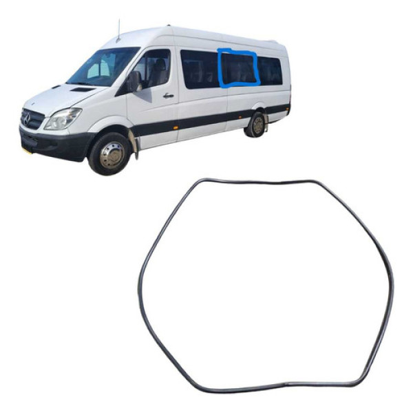 Borracha Acabamento Int.vidro Sprinter Le Janela Meio 172x2