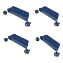 Kit 4 Puxadores Interno Vidro Janela Of1418  Mb0715