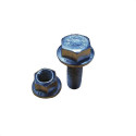 Parafuso Galv. Sextavado Flange C/ Porca  M10 X 50 - 10 Pçs