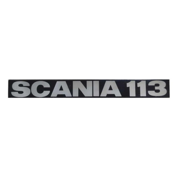 Emblema Adesivo Scania 113 33,3x4cm Preto