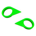 Kit 50 Dispositivo Indicador Porca Solta 33mm Verde 