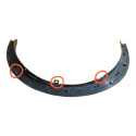 Alargador Paralama Dianteiro Le  Kicks 22/24  - 638115ry0a Preto