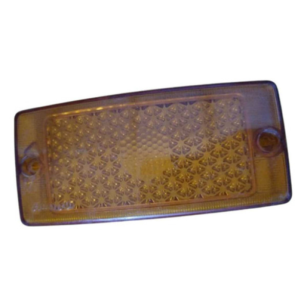 Lente Retangular Baixa Amarela Sem Soquete 120x55mm