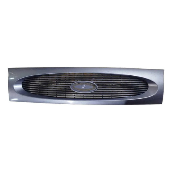 Grade Para-choque Dianteira Ford Fiesta Cinza 96fb8a133acw Cinza Azulado Fosco