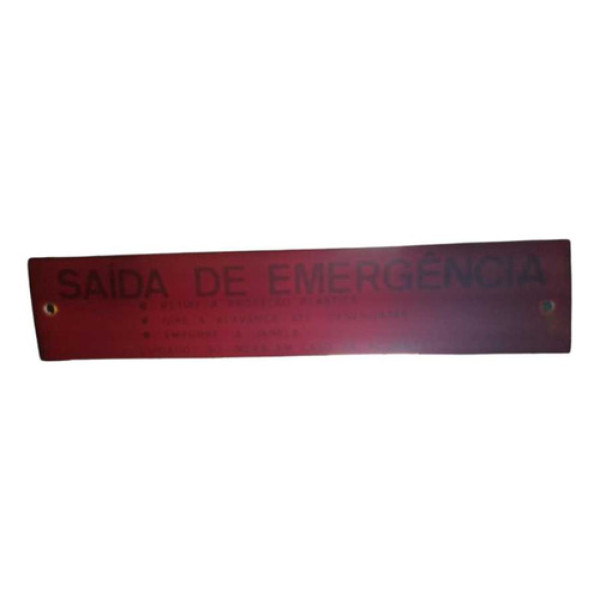 Kit C/ 4 Placas Emergência Nielson 1977 A 1984