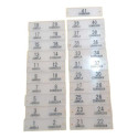 Numeração Poltrona  1 A 41 Diplomata Nielson 1977 A 1984