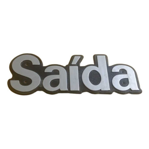 Placa Sinalização Saída Para Onibus 19,7x7,5 Cm