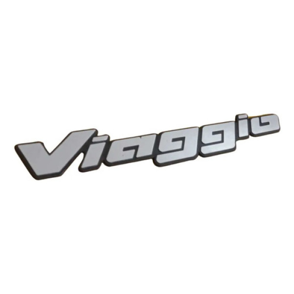 Emblema Onibus Viaggio 43,6x8,5 Cm  Preto E Cinza