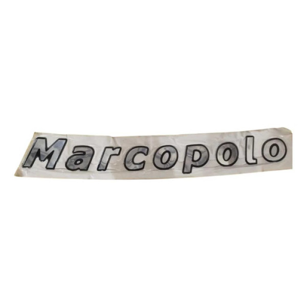 Emblema Adesivo Marcopolo 58,5x7cm Cromado