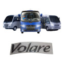 Adesivo Letreiro Micro Onibus Volare  Prata