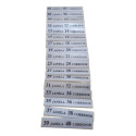 Placas Numeração Polt. Diplomata Nielson (falta 4) 86 A 89