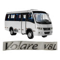 Adesivo Letreiro Onibus Volare V8l Cromado