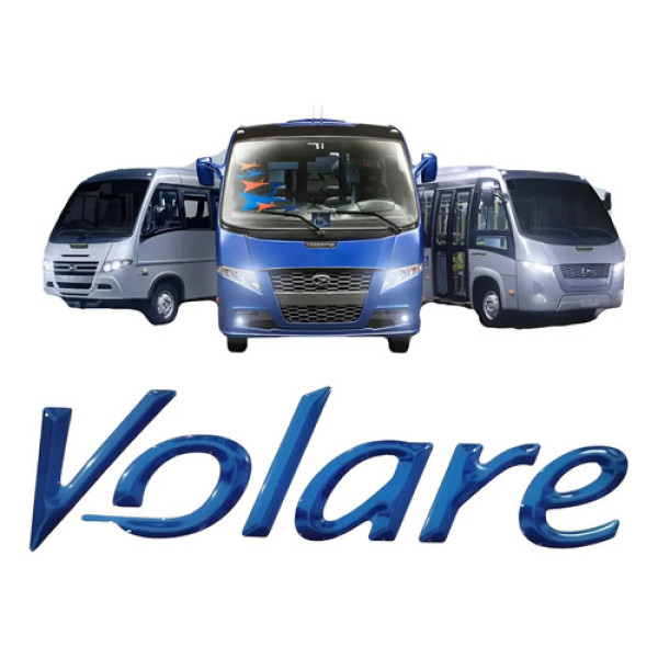Adesivo Letreiro Onibus Volare Azul Diversos Azul