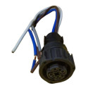 Chicote 4 Vias Conector Baioneta Buzina Lanterna Ete 7664