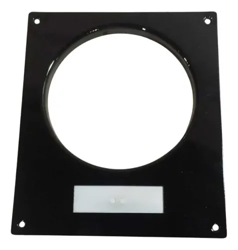 Chapa Painel Porta Tacógrafo Onibus 19x22cm Preto