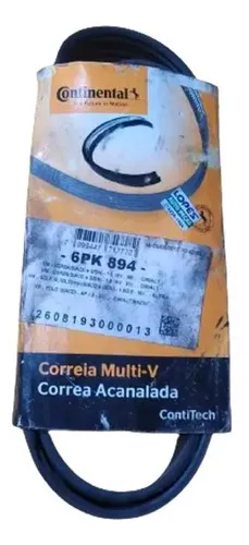 Correia Acanalada Continental Lisa 6pk894