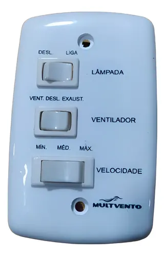 Chave Capacitiva P/ Ventilador 220v 3 Velocidades