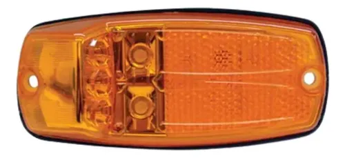 Lanterna Lateral Pisca Posição  5 Led Ambar Ônibus G7 24v  Âmbar