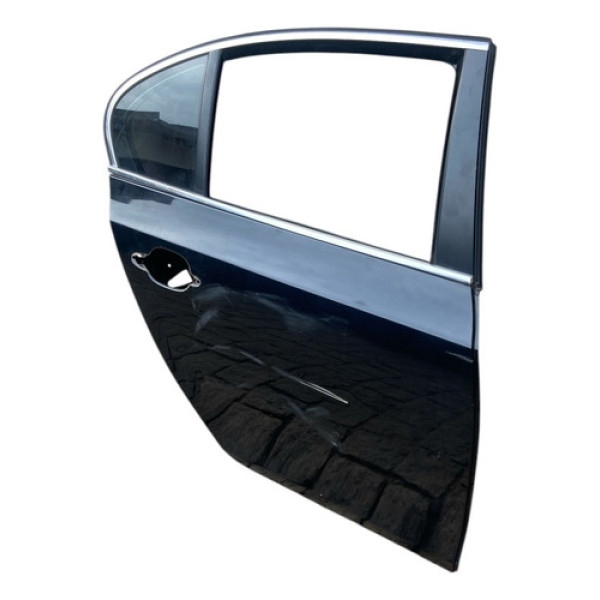 Porta Traseira Direita Bmw 530i 2004 2005 2006 C/detalhe Mw Traseira Direita Preto