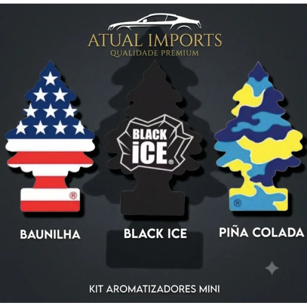 Aromatizante Automotivo Pinheiro Mini Kit 10 Peças