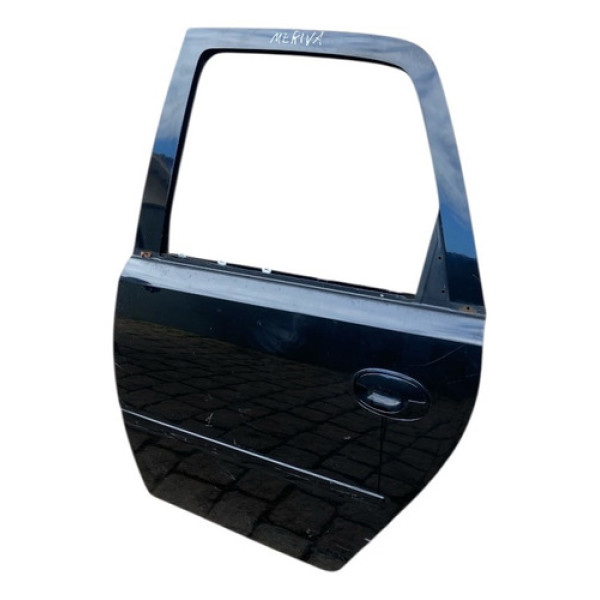 Porta Traseira Esquerda Chevrolet Meriva 2002/2012 Mw Traseira Esquerdo Preto