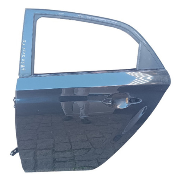 Porta Traseira Esquerda Hb20 2015 A 2018 Usado  Traseira 01 Preto