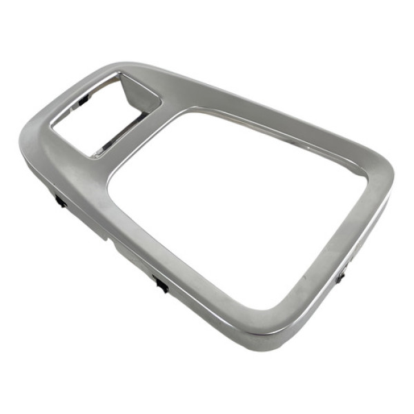 Moldura Alavanca Marcha Peugeot 3008 2014/2015 Cx424 Mw Prateado Lisa