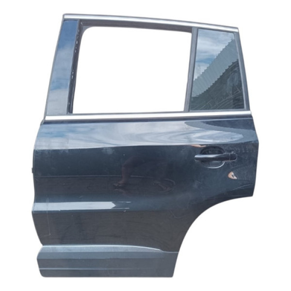 Porta Traseira Esquerda Vw Tiguan 2010 2011 2012 Mw Traseira Esquerdo Preto