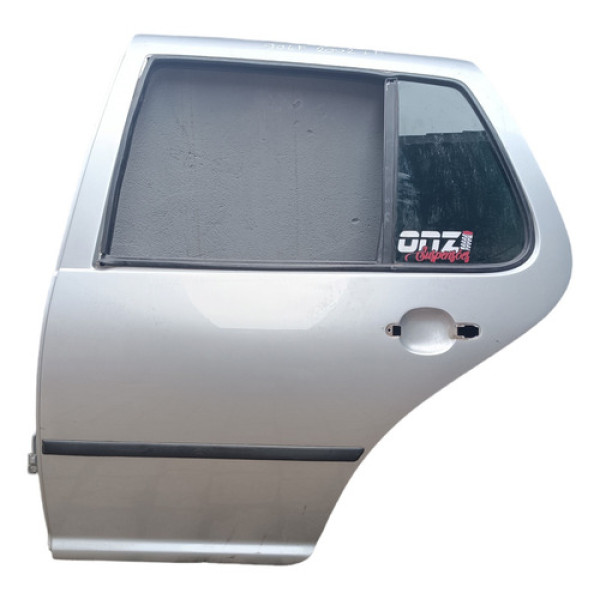 Porta Traseira Esquerda Golf 2001 A 2008 D Traseira Esquerdo Prateado