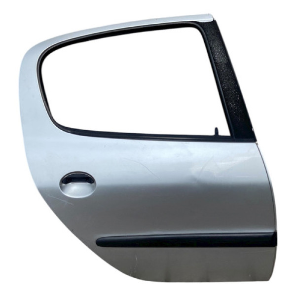 Porta Traseira Direita Peugeot 206 2005/2005 Mw Traseira Direita Prateado