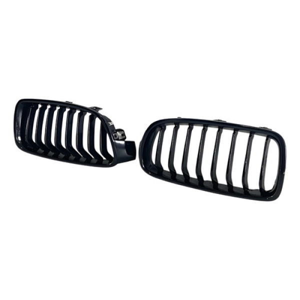 Grades Pára-choque Dianteiro Bmw 320i 2014/2015 Cx396 Mw Preto Fosco