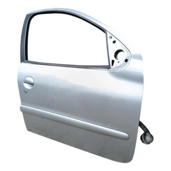 Porta Dianteira Direita Peugeot 207 2008 A 2012 D Dianteira Direita Prata