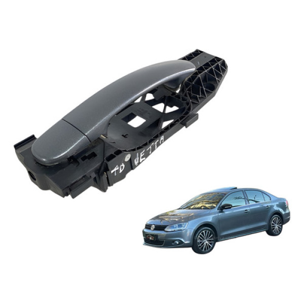 Maçaneta Ext Traseira Direita Vw Jetta 2011/2014 Cx411 Mw Cinza-escuro Traseira