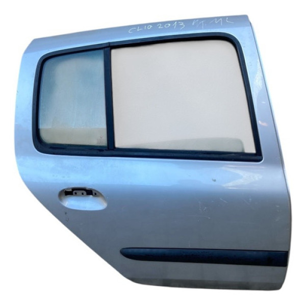 Porta Traseira Direita Renault Clio 2012/2013 Mw Traseira Direita Prateado