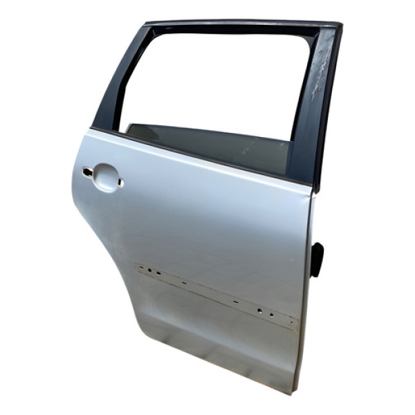 Porta Traseira Direita Vw Polo Hatch 2003/2010 C/detalhe!! T Traseira Direita Prateado