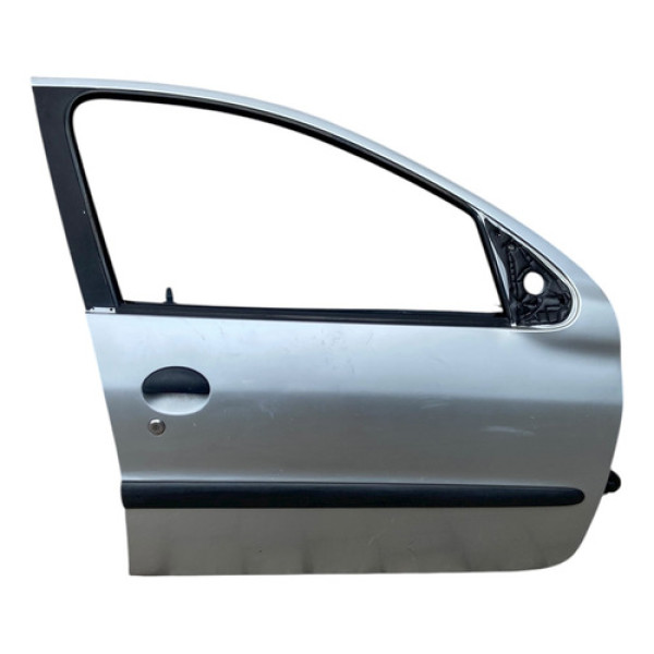 Porta Dianteira Direita Peugeot 206 2005/2006 Mw Dianteira Direita Prateado