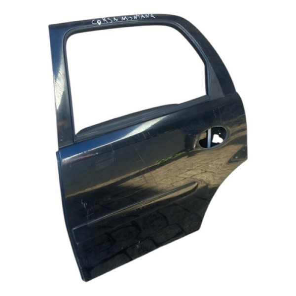 Porta Traseira Esquerda Chevrolet Corsa Montana 2004/2010 Mw Traseira Esquerdo Preto