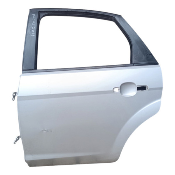 Porta Traseira Esquerda Ford Focus 2010 D Com Detalhe Traseira Esquerdo Prateado