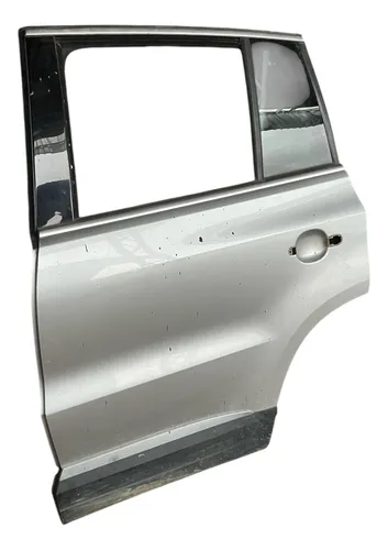 Porta Traseira Esquerda Vw Tiguan 2010 2011 2012 Mw Traseira Esquerda Prateado
