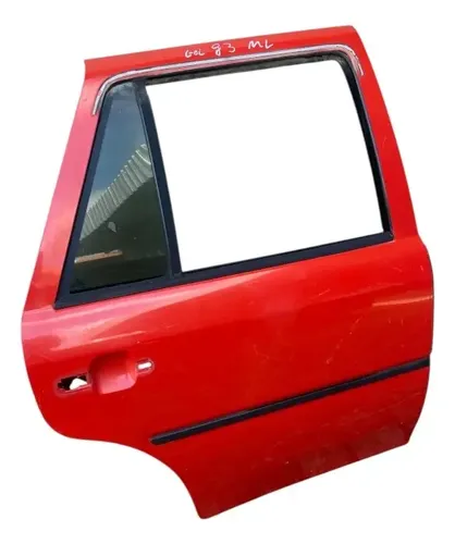 Porta Traseira Direita Volkswagen Gol G3 2000/2005 Mw Traseira Esquerdo Vermelho