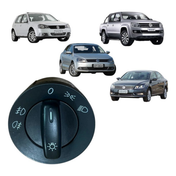 Botão Farol Chave Luz Milha Volkswagen Passat 2009 2010 2011