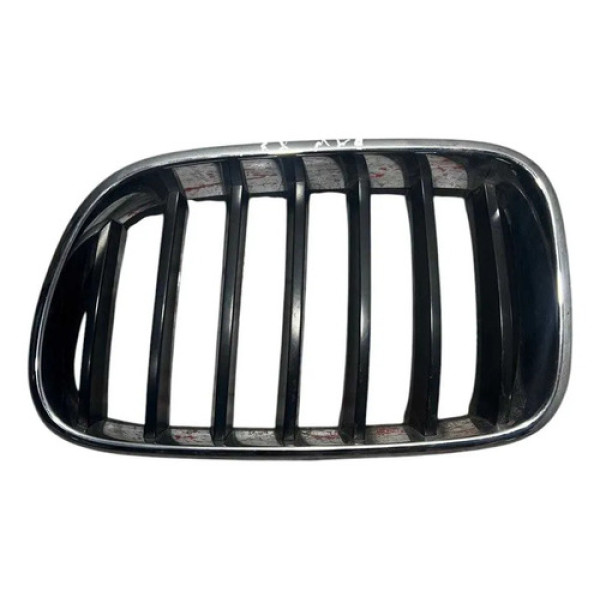 Grade Parachoque Dianteiro Lado Esquerdo Bmw X3 2.0 2014 Preto/cromado Fosco/brilhante