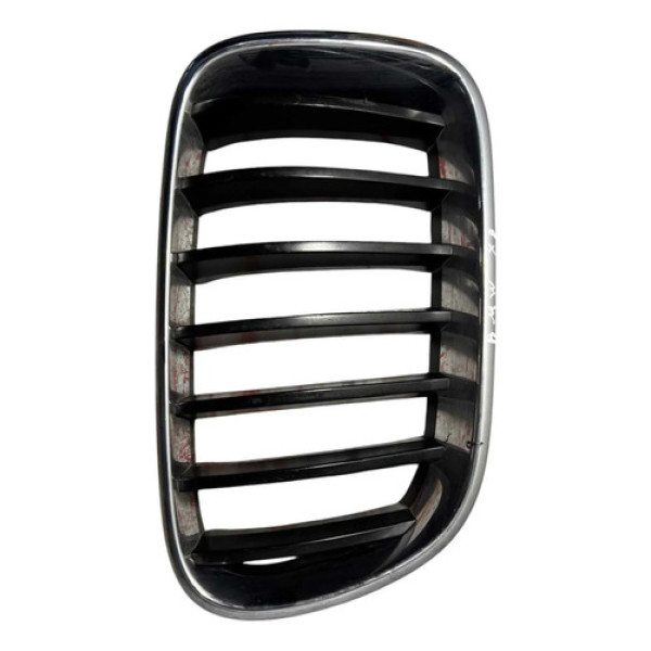 Grade Parachoque Dianteiro Lado Direito Bmw X3 2.0  2014 Preto/cromado Fosco