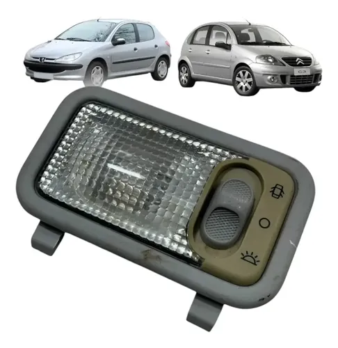 Luz Teto Cortesia Citroen C3 Peugeot 206 2005 2006 2007 2008