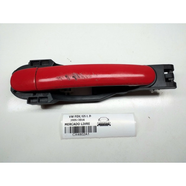 Maçaneta Externa L.d Vw Fox / Gol G5 05/16 Vermelho